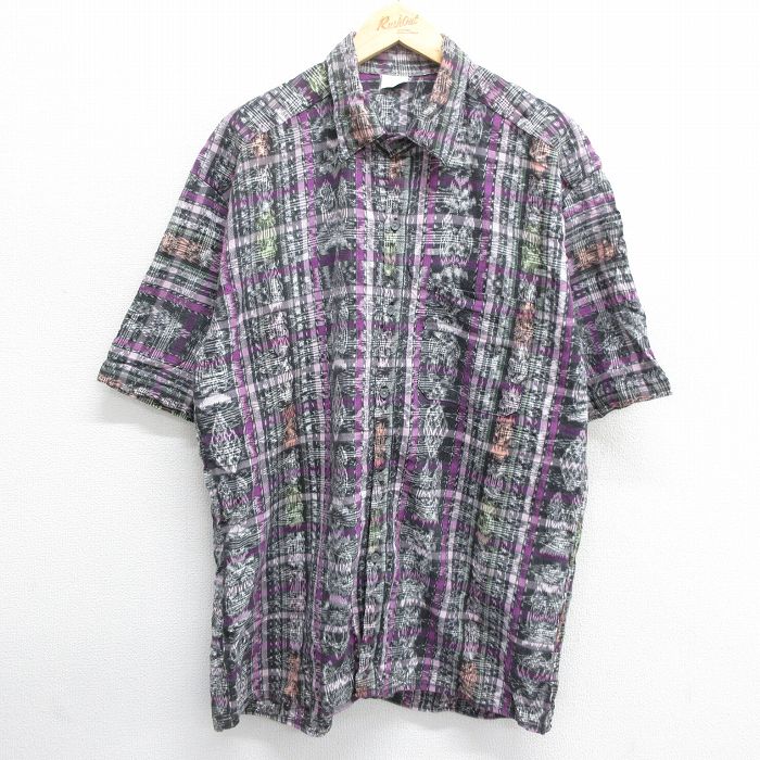 【50%OFF】半袖シャツ ブラック XL | 古着