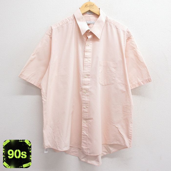 バンヒューセン 90s 半袖シャツ ピンク XL | 古着