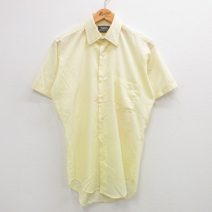 80s 半袖シャツ イエロー M | 古着