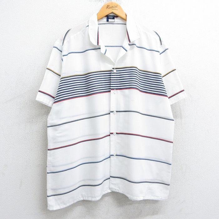 90s 半袖シャツ 開襟 ホワイト XL | 古着