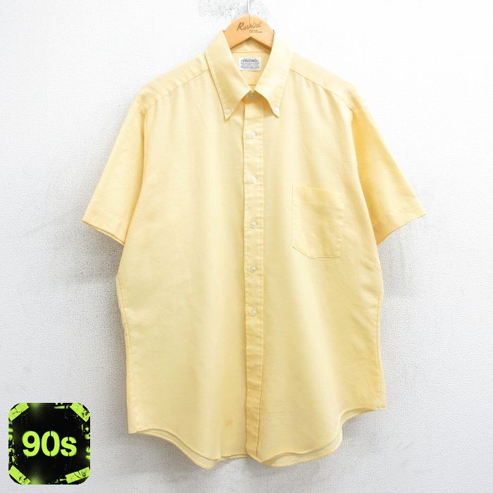 GANT 90s 半袖シャツ ネイビーチェック XL | 古着