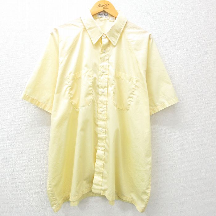 80s 半袖シャツ イエロー XL | 古着