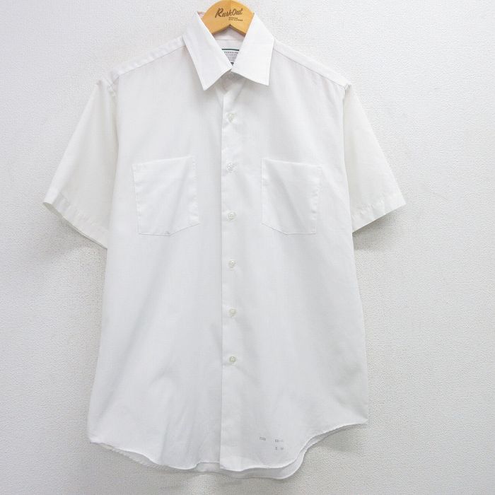 L★古着 シアーズ 半袖 シャツ メンズ 80年代 80s 白 ホワイト 25apr23 中古 トップス