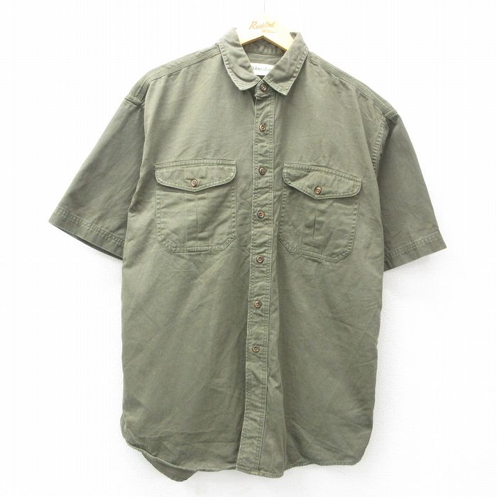 セントジョンズベイ 90s 半袖シャツ グリーン XL | 古着