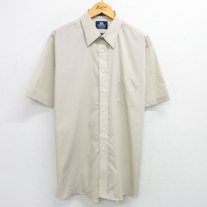 90s 半袖シャツ ベージュ XL | 古着
