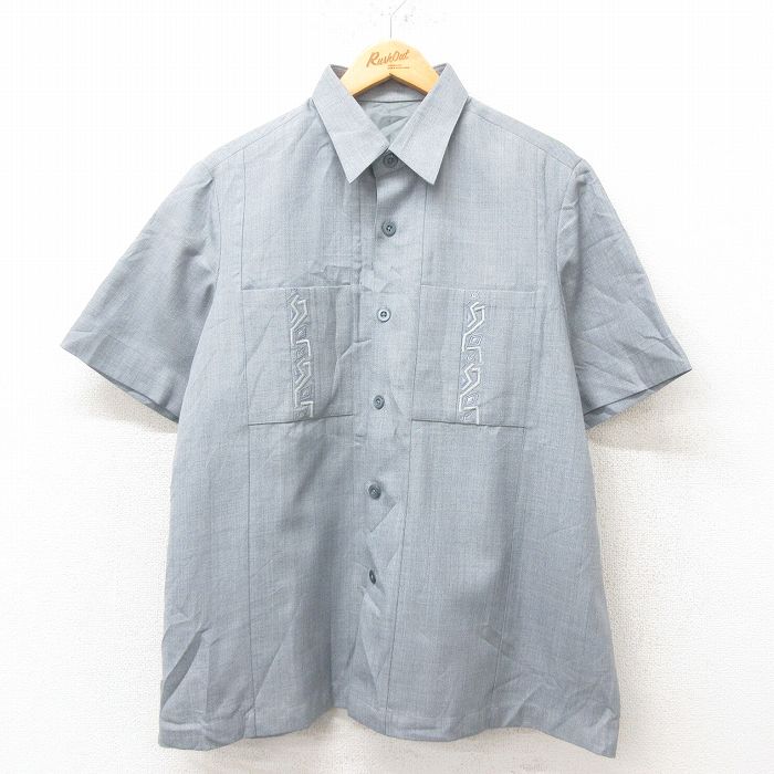 L★古着 半袖 シャツ メンズ グレー 25jun09 中古 トップス