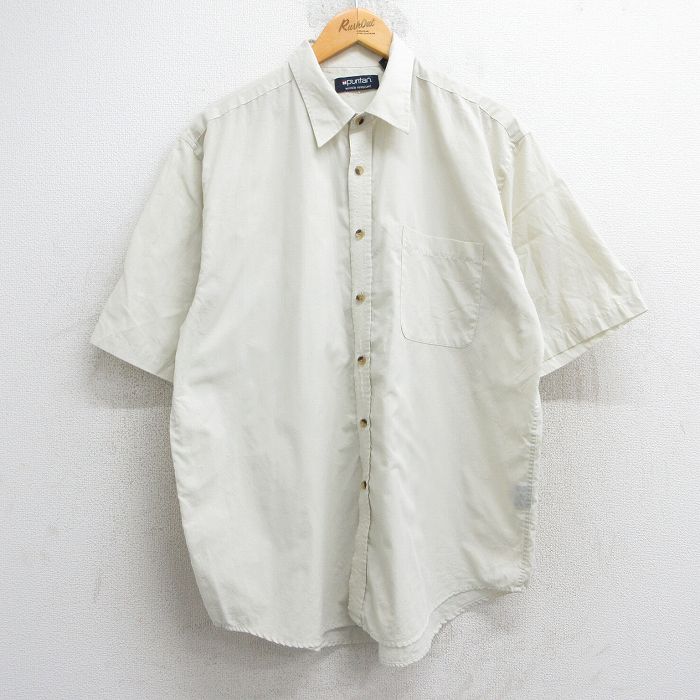 ピューリタン 00s 半袖シャツ ベージュ XL | 古着