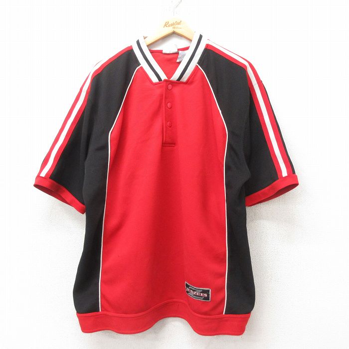 ジャージーズ 00s 半袖トップス レッド XL | 古着