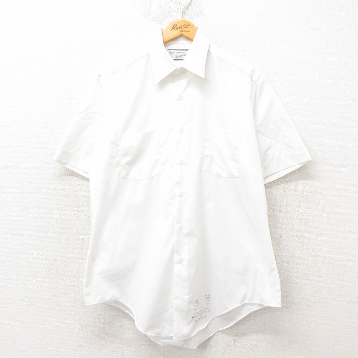 L★古着 シアーズ 半袖 シャツ メンズ 80年代 80s 白 ホワイト 25jun10 中古 トップス