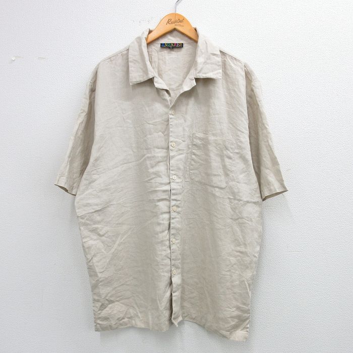 半袖シャツ ベージュ XL | 古着