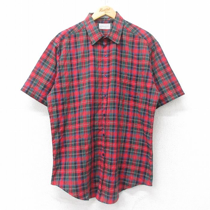 90s 半袖シャツ レッドチェック XL | 古着