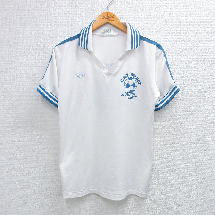【50%OFF】90s 半袖サッカーシャツ CNY ホワイト M | 古着