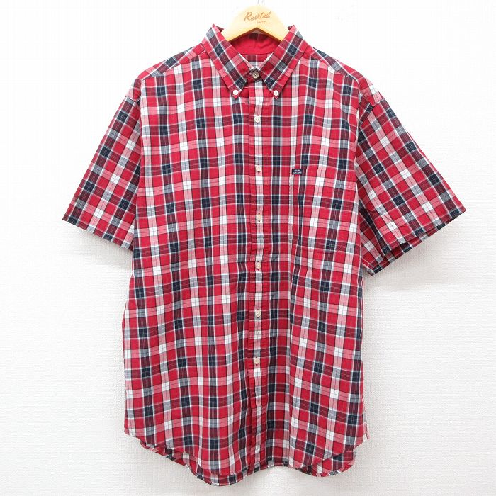 ラルフローレン 90s 半袖シャツ レッドチェック XL | 古着
