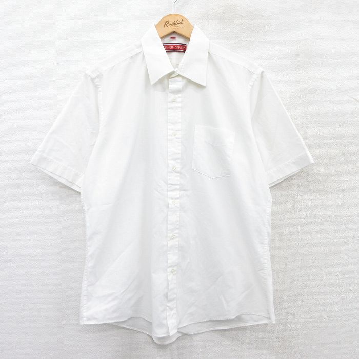 L★古着 半袖 シャツ メンズ 90年代 90s 白 ホワイト 25jul16 中古 トップス