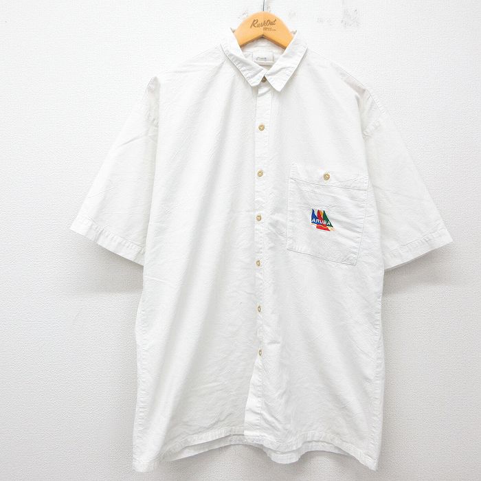 ARUBA 半袖シャツ ホワイト XL | 古着