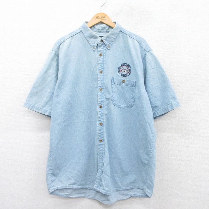00s 半袖シャツ ライフル ネイビー XL | 古着