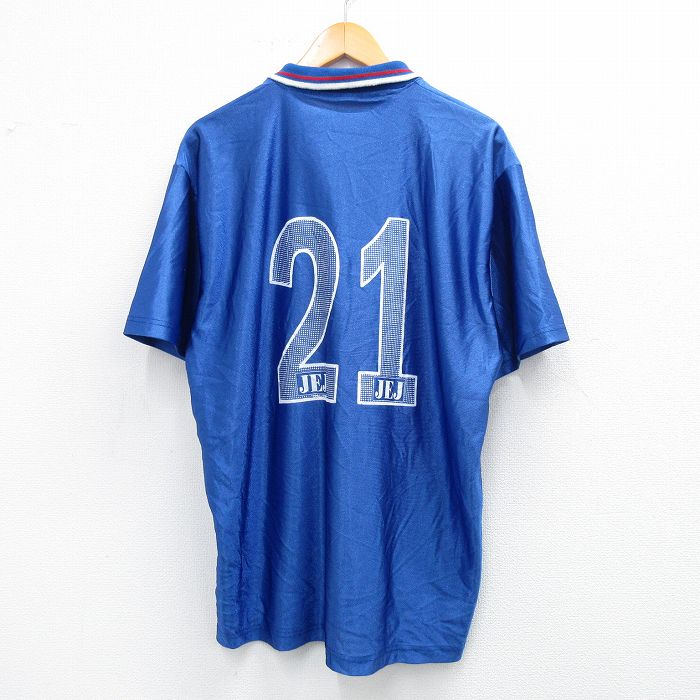 【50%OFF】80s 半袖サッカーシャツ LAフィルポ21 ブルー XL | 古着