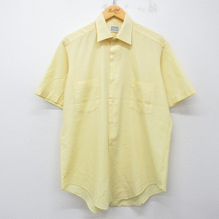 シアーズ 80s 半袖シャツ イエロー L | 古着