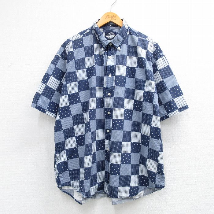 ドッカーズ 90s 半袖シャツ ネイビー メンズXL相当 | 古着