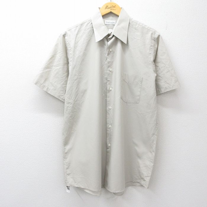 XL★古着 バンヒューセン 半袖 シャツ メンズ ベージュ系 26apr10