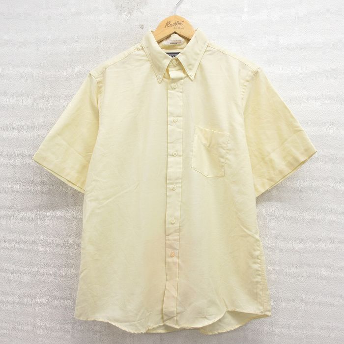 ランズエンド 90s 半袖シャツ イエロー メンズL相当 | 古着