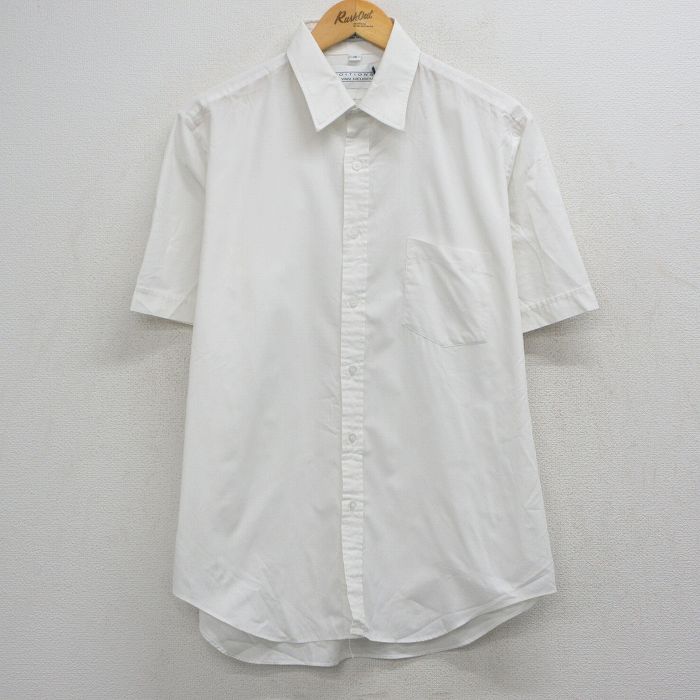 XL★古着 バンヒューセン 半袖 シャツ メンズ 90年代 90s 白 26apr27