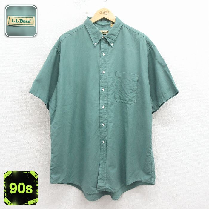 エルエルビーン 90s 半袖シャツ グリーン メンズXL相当 | 古着