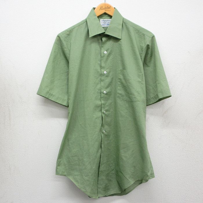 アロー 70s 半袖シャツ グリーン L | 古着