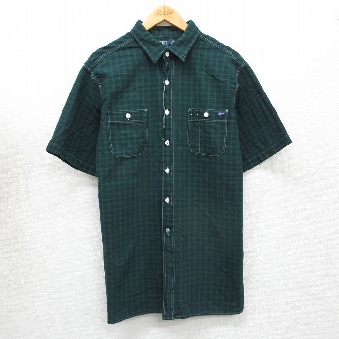ラルフローレン 90s 半袖シャツ グリーンチェック XL | 古着
