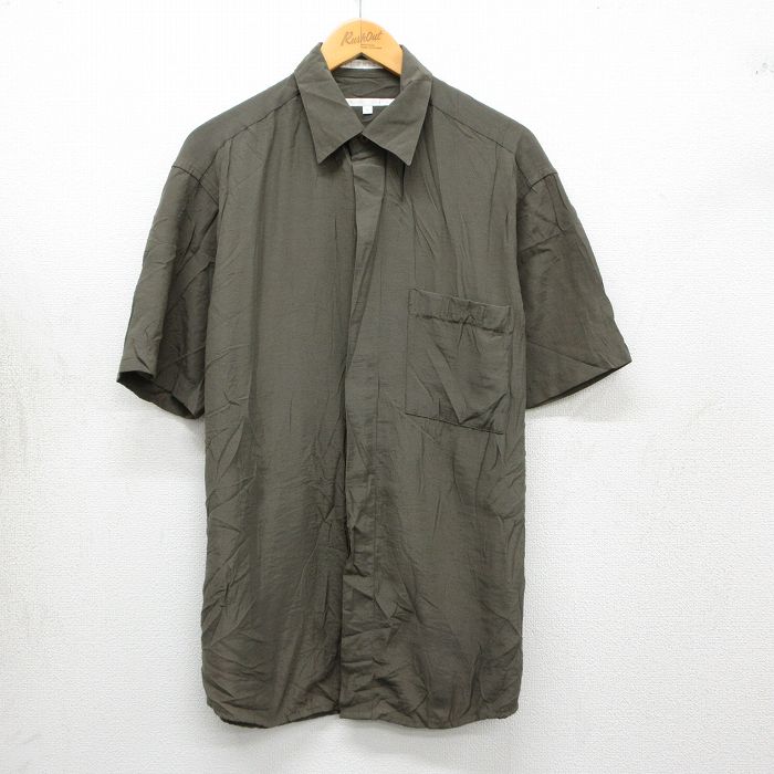 ペリーエリス 90s 半袖シャツ グリーン L | 古着