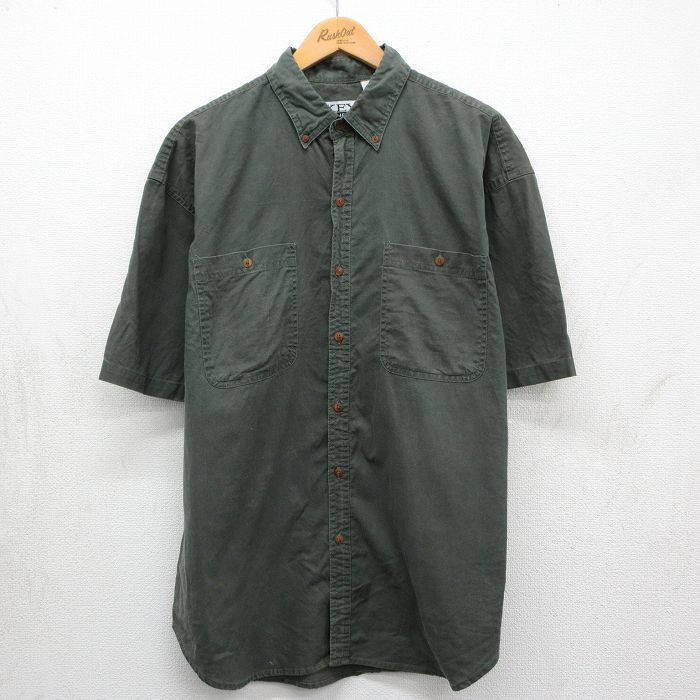90s 半袖シャツ グリーン XL | 古着