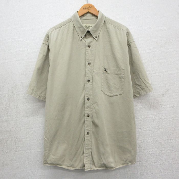 エディーバウアー 00s 半袖シャツ ベージュ XL | 古着