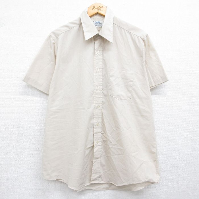 70s 半袖シャツ ベージュ XL | 古着