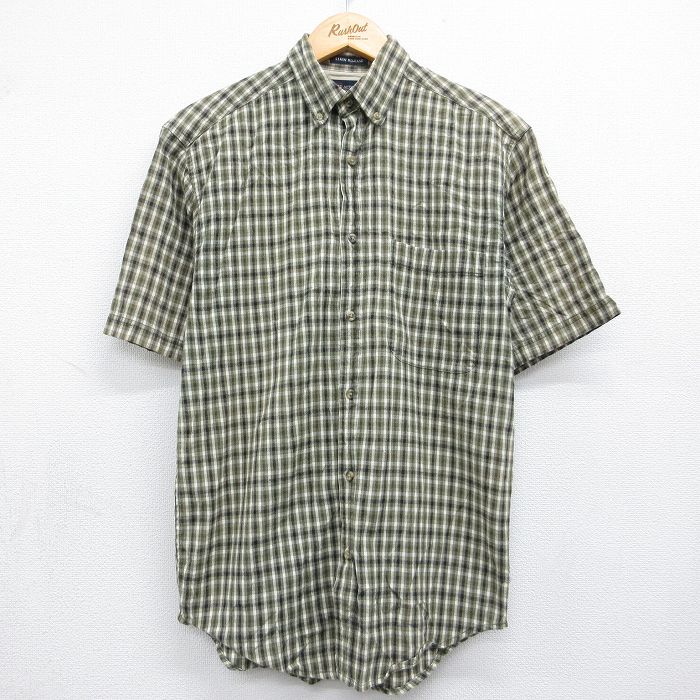 FADED GLORY 00s 半袖シャツ チェック グリーン S | 古着
