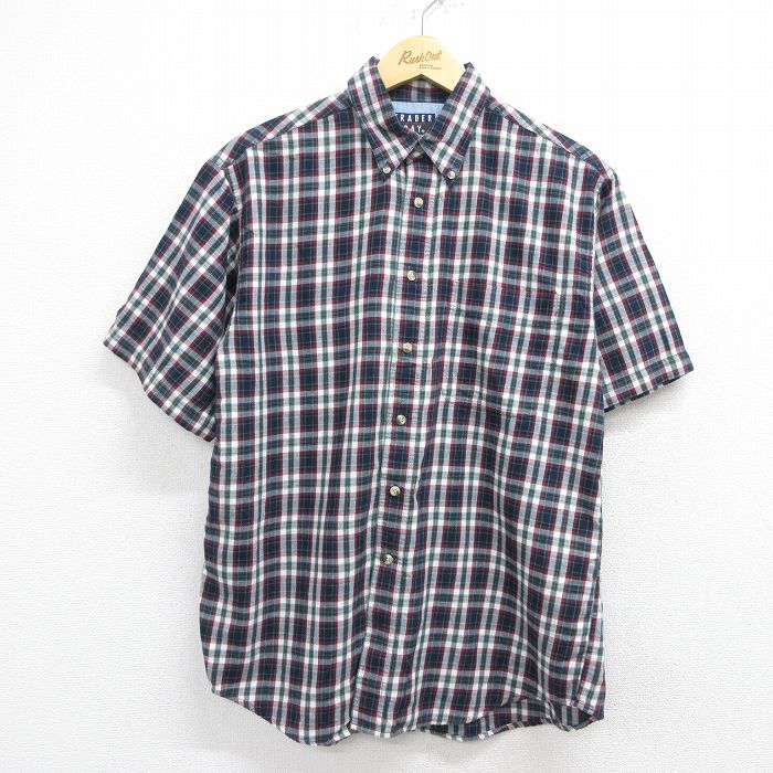 00s 半袖シャツ チェック グリーン L | 古着