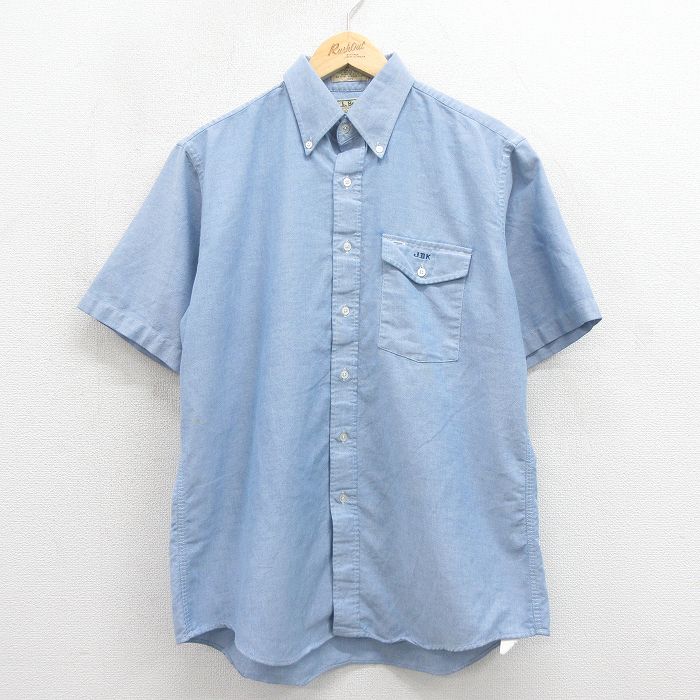 XL★古着 エルエルビーン 半袖 シャツ メンズ 90年代 90s ボタンダウン USA製 薄紺【spe】 26may11