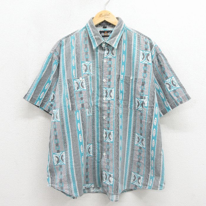 00s 半袖シャツ グレー XL | 古着