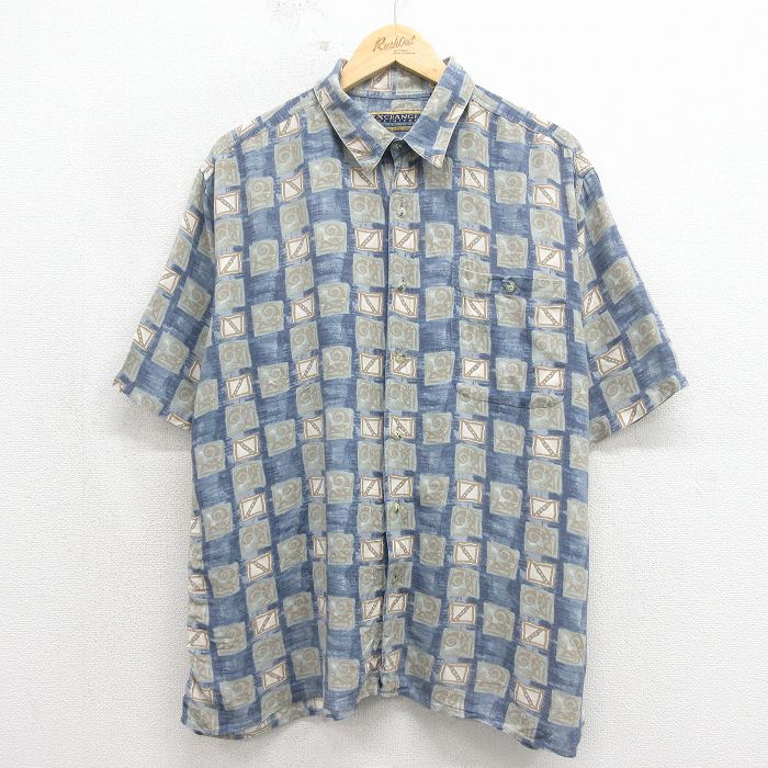 00s 半袖シャツ ネイビー L | 古着