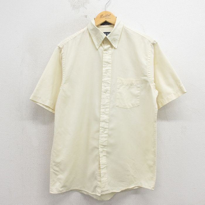 90s 半袖シャツ オックスフォード イエロー XL | 古着