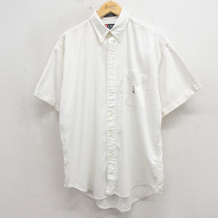 ラルフローレン 90s 半袖シャツ ワンポイントロゴ ホワイト XL | 古着