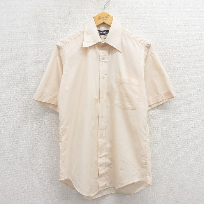 80s 半袖シャツ ベージュ M | 古着