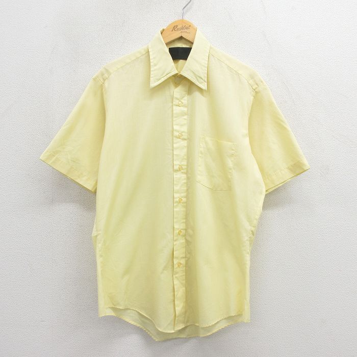 80s 半袖シャツ イエロー L | 古着