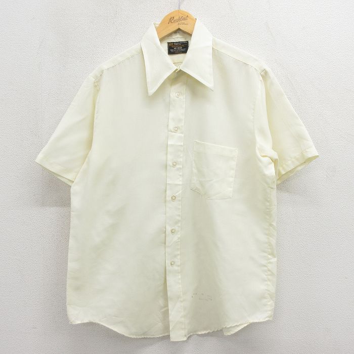 タウンクラフト 70s 半袖シャツ イエロー L | 古着