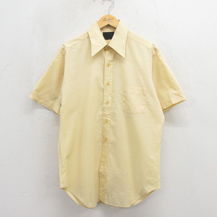 80s 半袖シャツ イエロー L | 古着