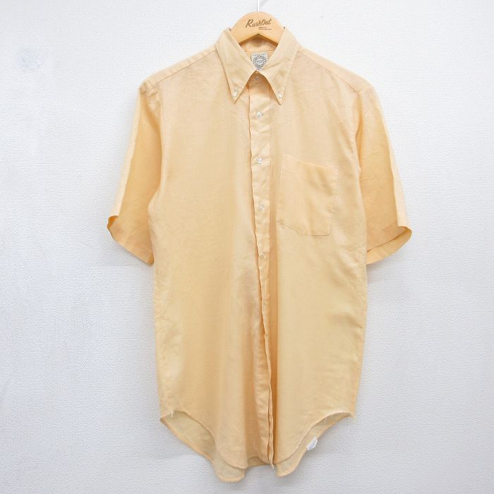 70s 半袖シャツ オレンジ L | 古着