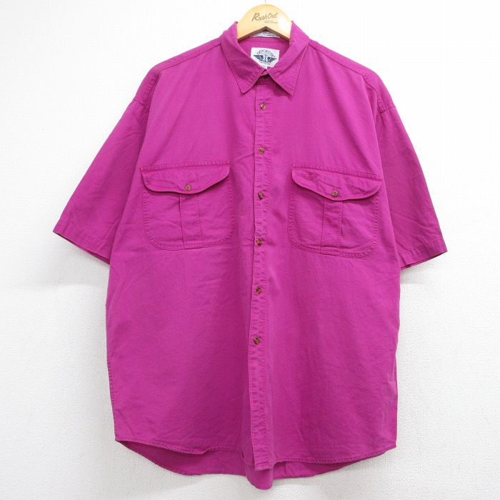 ドッカーズ 90s 半袖シャツ パープル XL | 古着