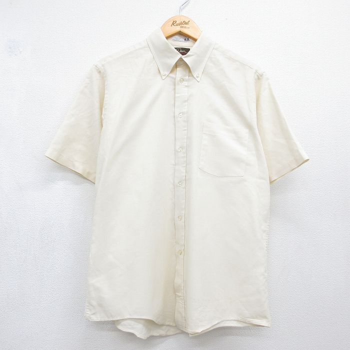 90s 半袖シャツ ベージュ メンズL相当 | 古着