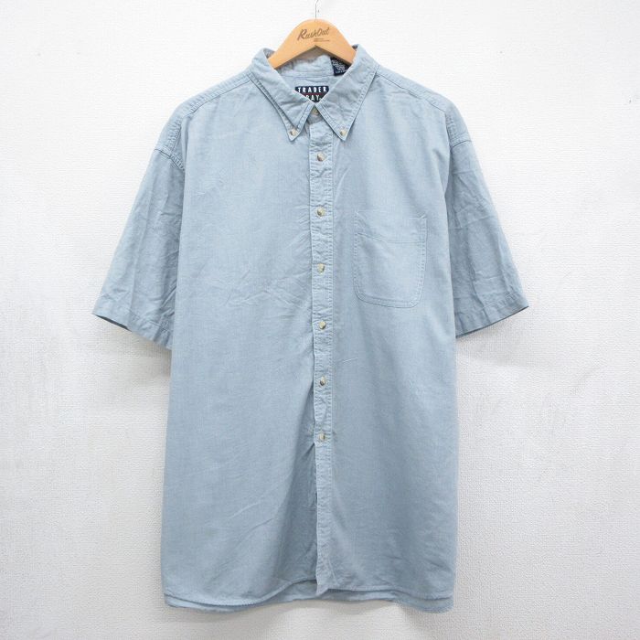 TRADER BAY 00s 半袖シャツ ライトブルー メンズXL相当 | 古着