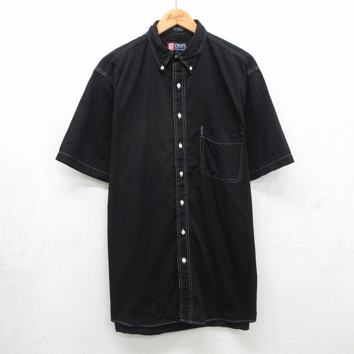 ラルフローレン 90s 半袖シャツ ストライプ ブラック メンズXL相当 | 古着