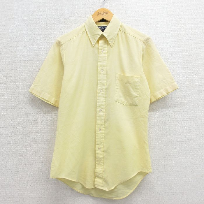 80s 半袖シャツ イエロー メンズS相当 | 古着
